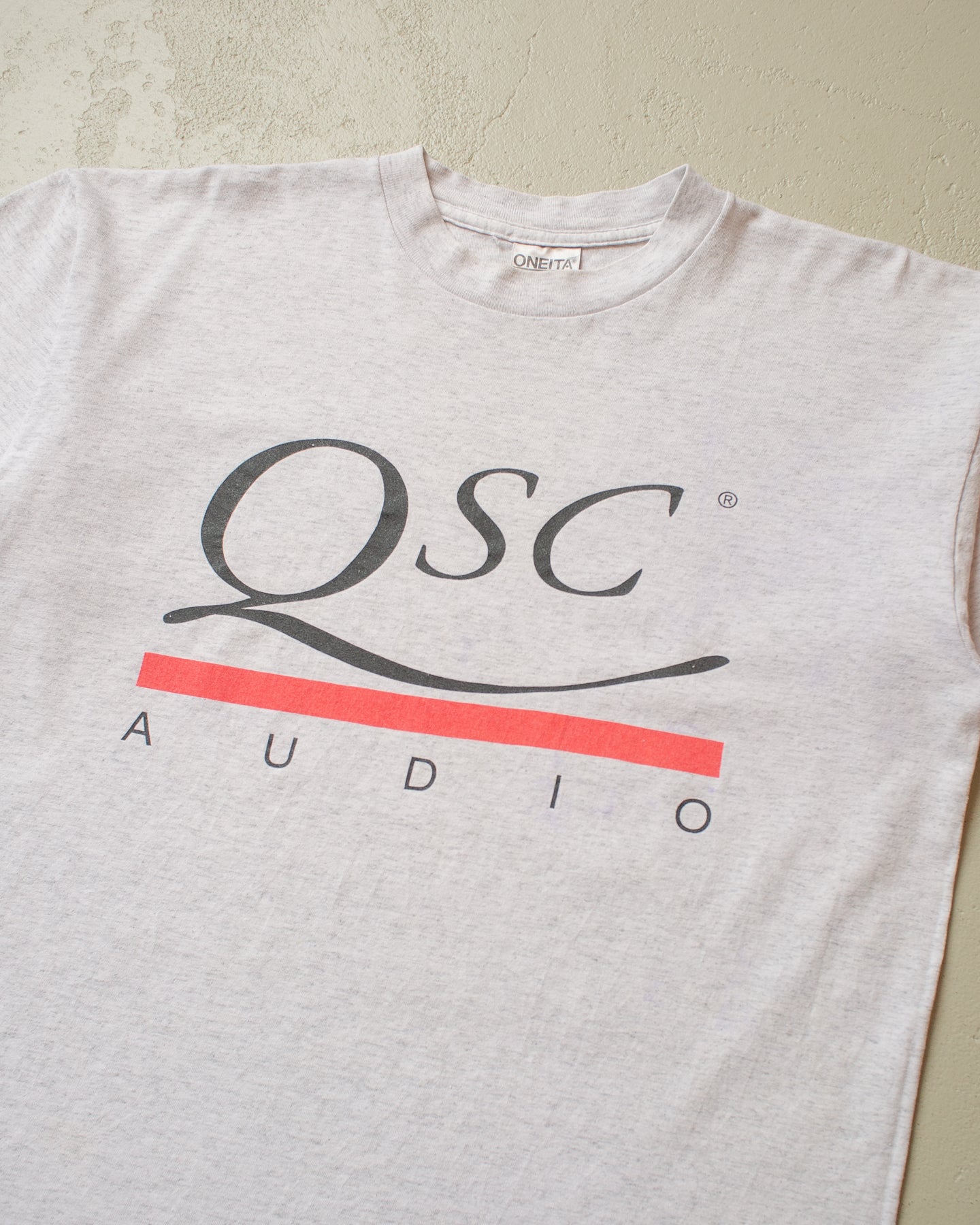 1990s QSC Audio T-shirt grey - L/XL
