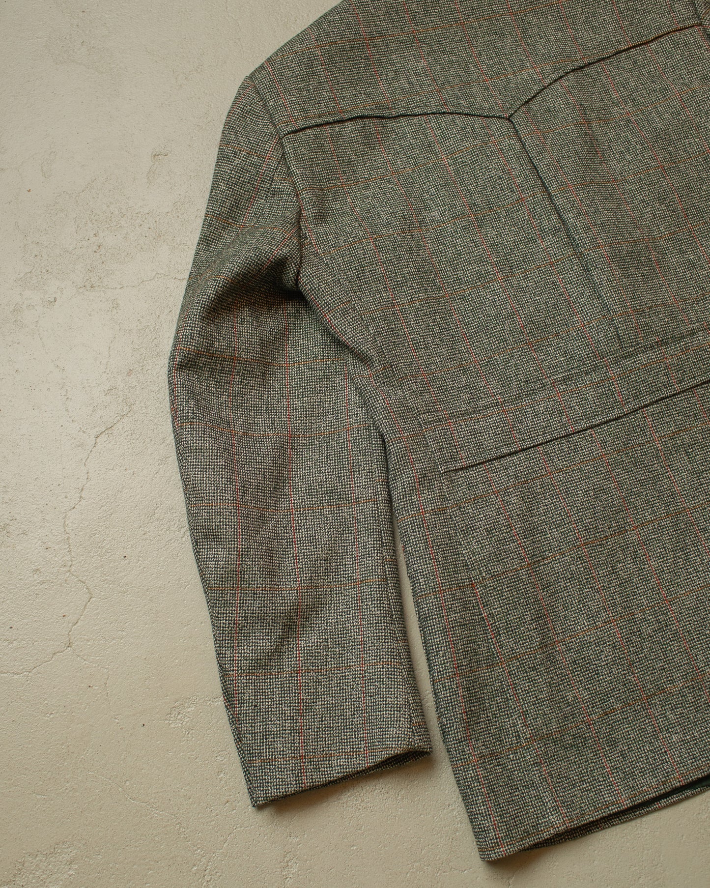 1970s does 1930s German checkered Sports Suit green - M