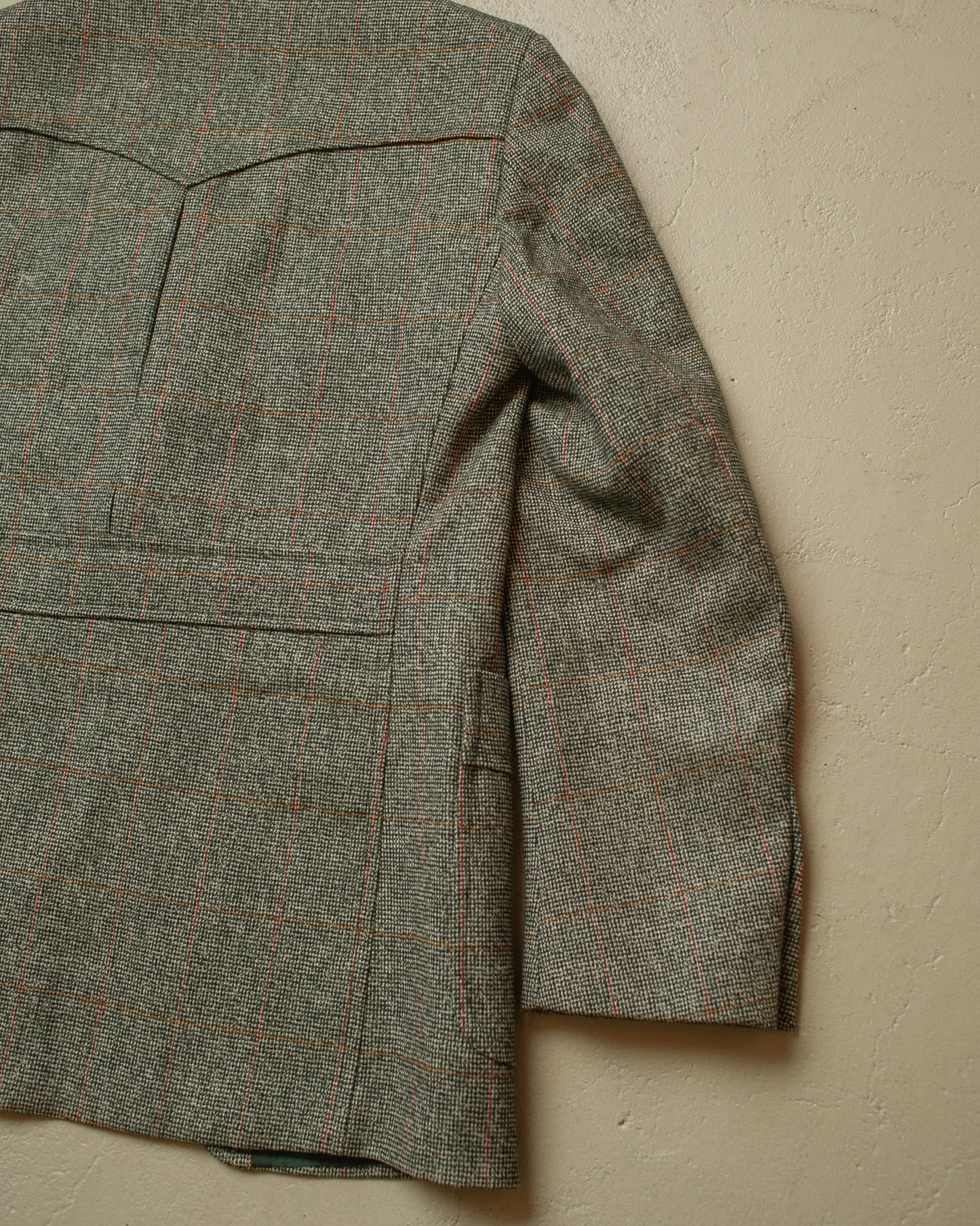 1970s does 1930s German checkered Sports Suit green - M