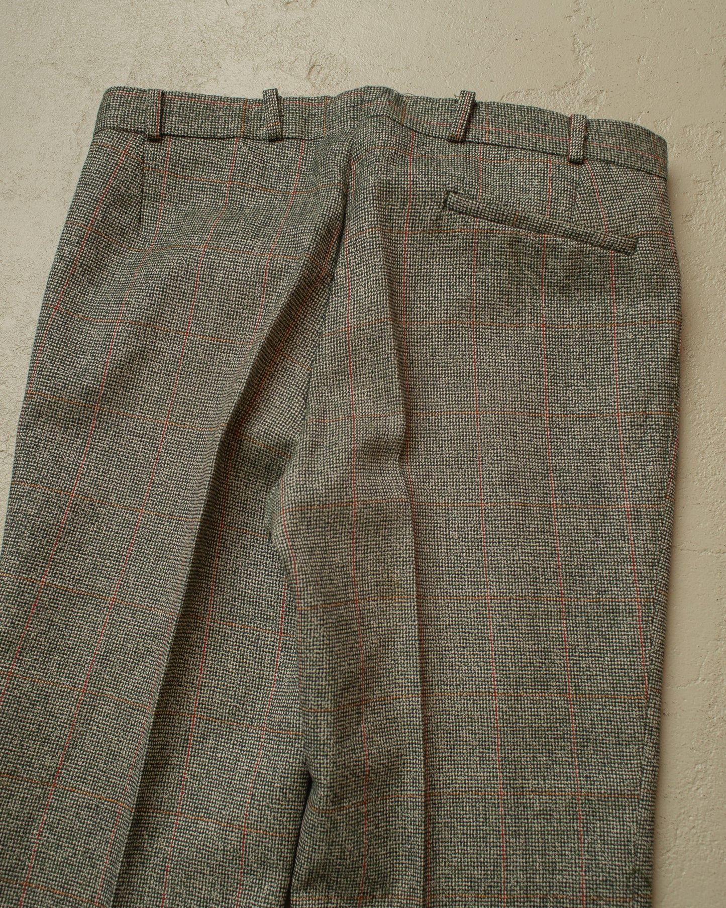 1970s does 1930s German checkered Sports Suit green - M