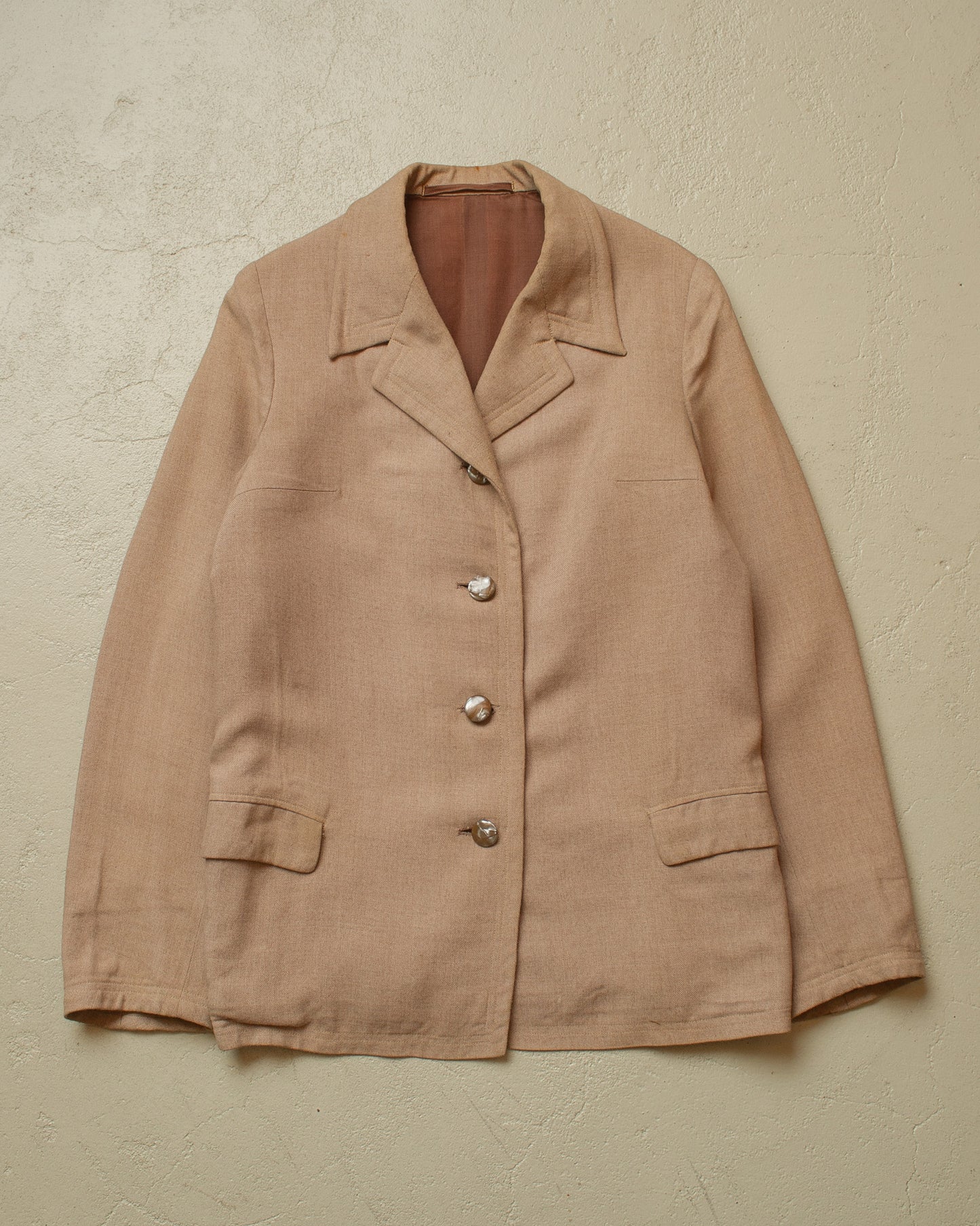 1920s German Womens Summer Jacket beige - XS/S