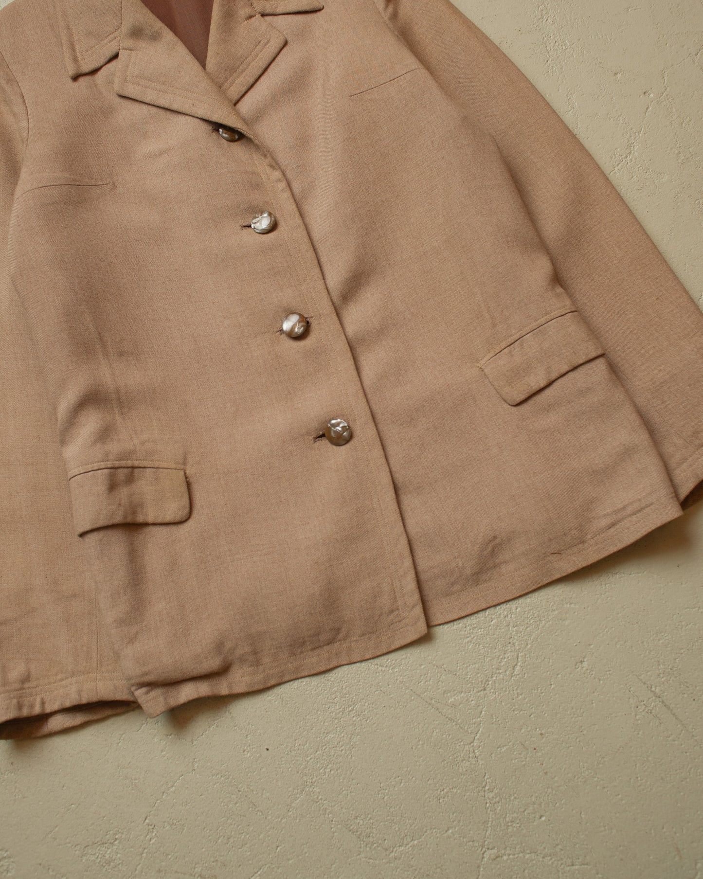 1920s German Womens Summer Jacket beige - XS/S