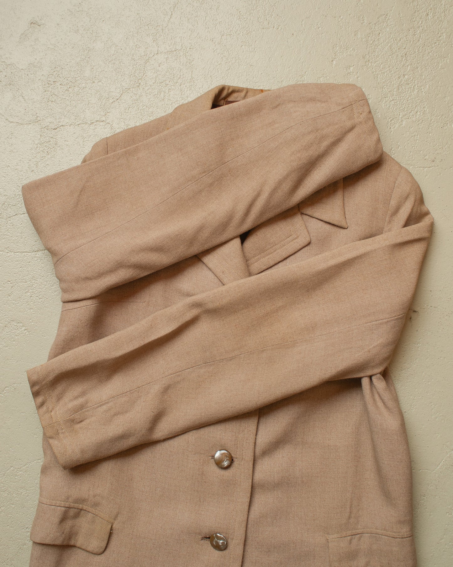 1920s German Womens Summer Jacket beige - XS/S