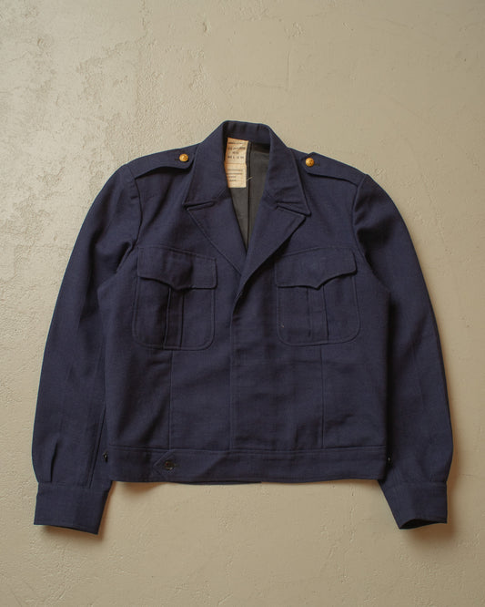 1980 French Military Field Jacket navyblue - L