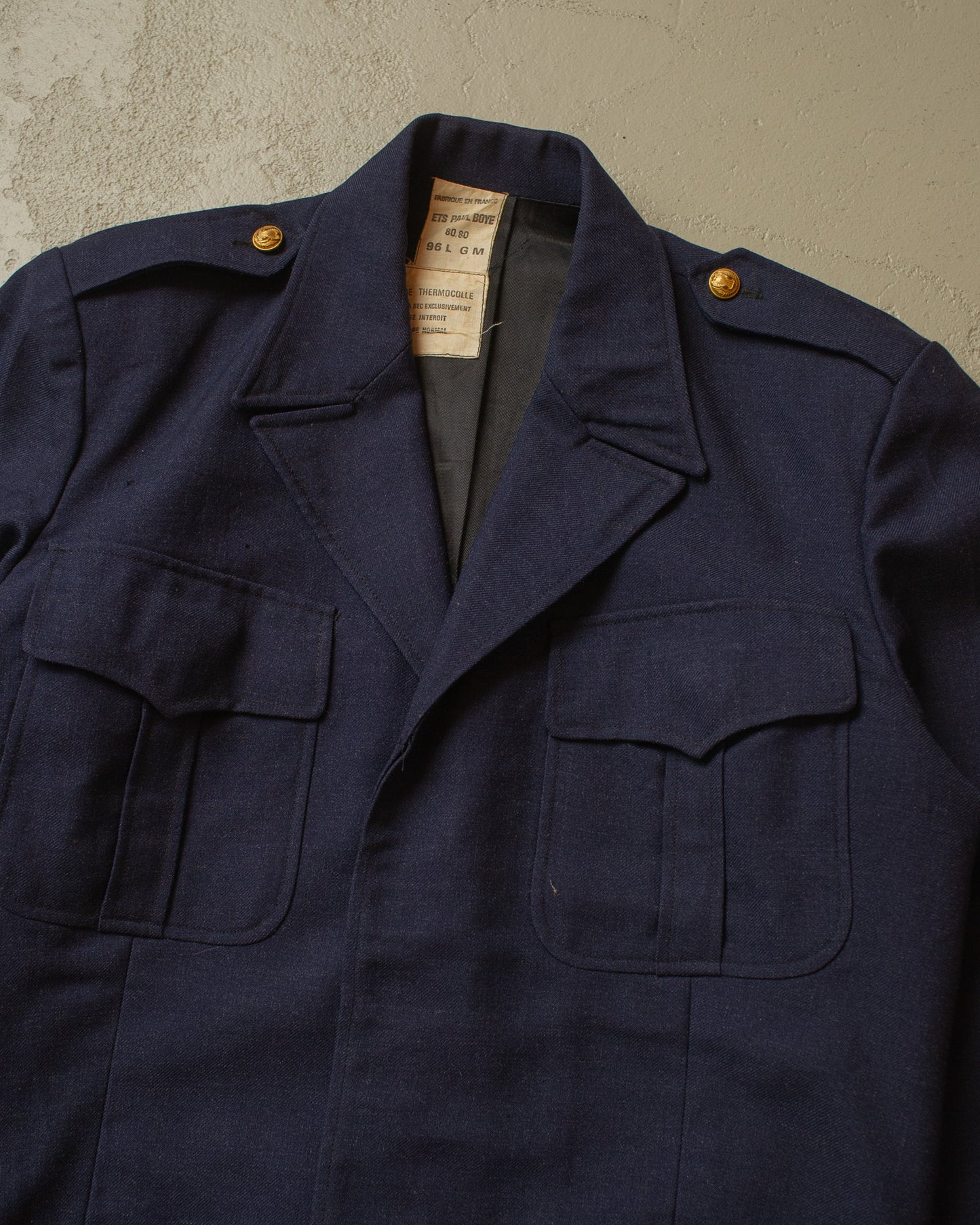 1980 French Military Field Jacket navyblue - L