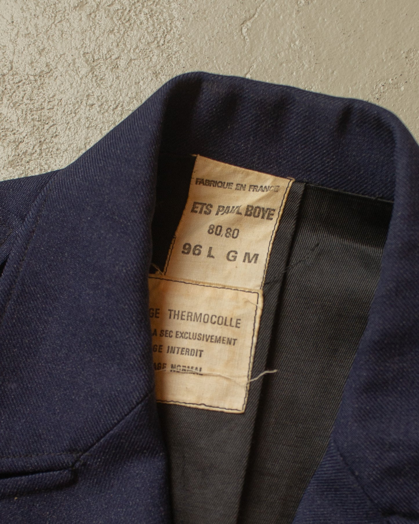 1980 French Military Field Jacket navyblue - L