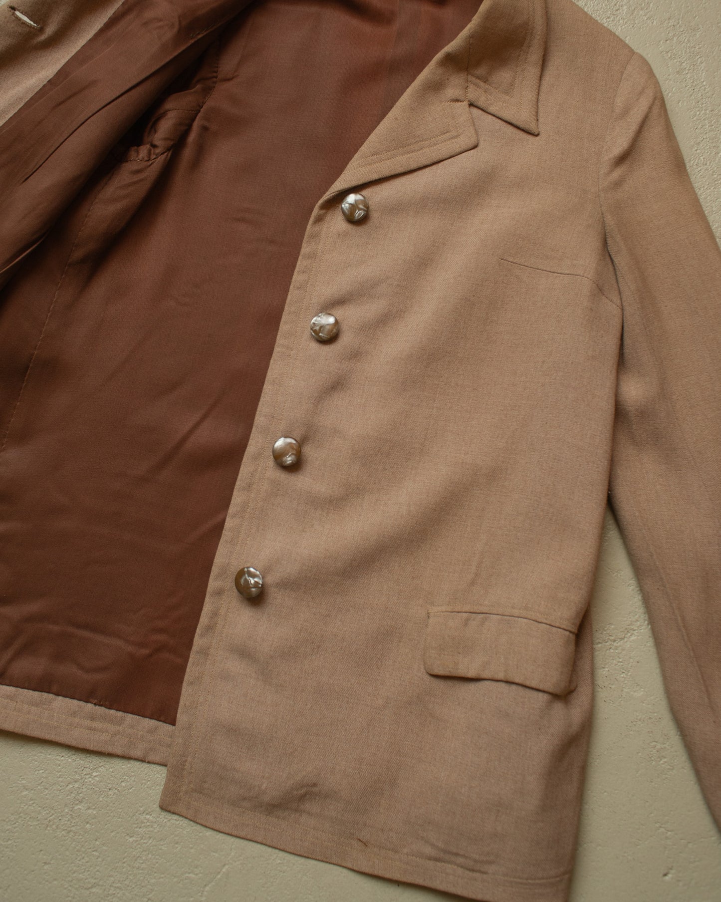 1920s German Womens Summer Jacket beige - XS/S