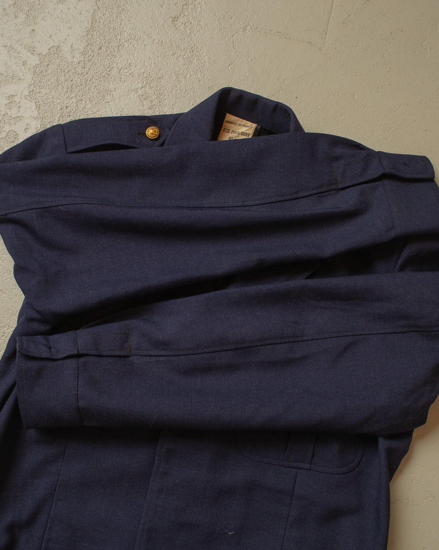1980 French Military Field Jacket navyblue - L
