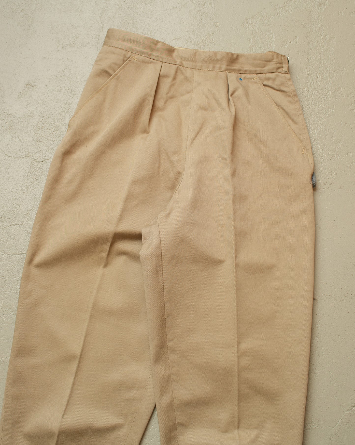 1930s/40s Womens Side Zip Khakis beige - W25 L26,5