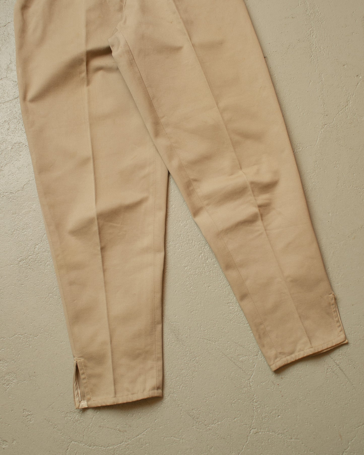 1930s/40s Womens Side Zip Khakis beige - W25 L26,5