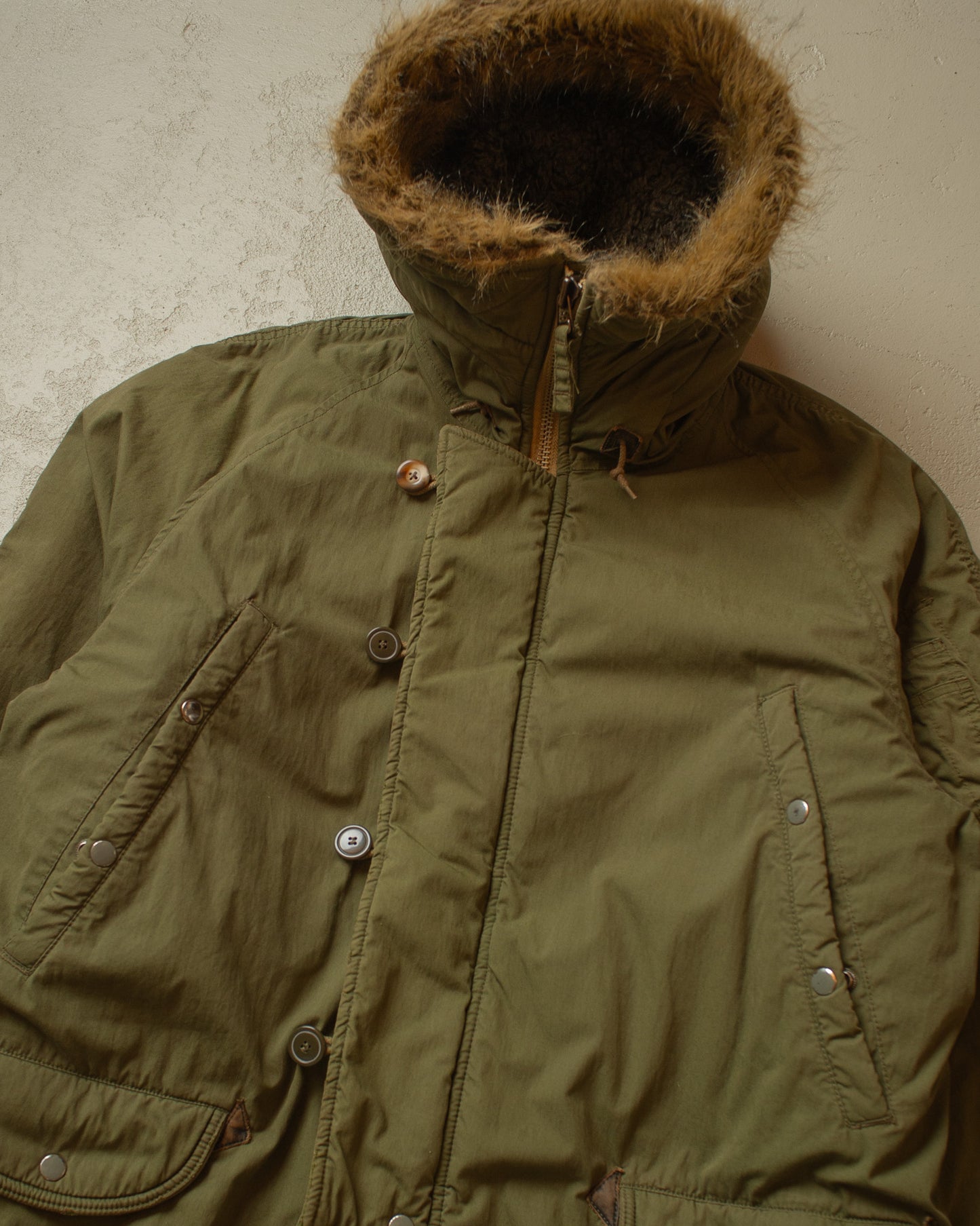 1990s Abercrombie & Fitch N3-B Repro Jacket khaki - L/XL