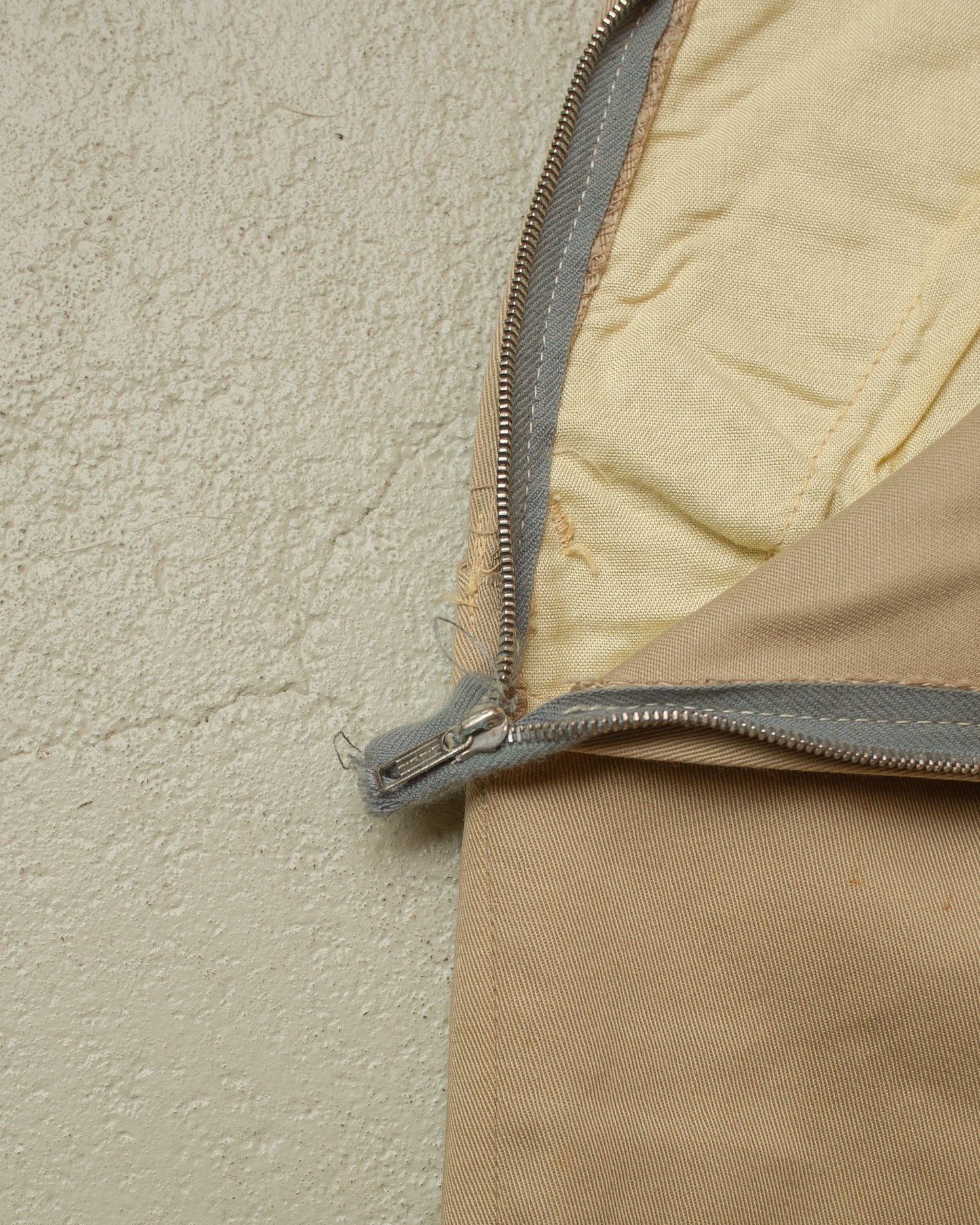 1930s/40s Womens Side Zip Khakis beige - W25 L26,5