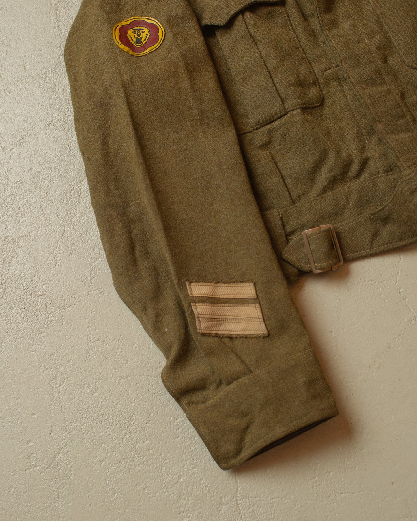 1960s US Belgian Wool Field Jacket khaki - S/M