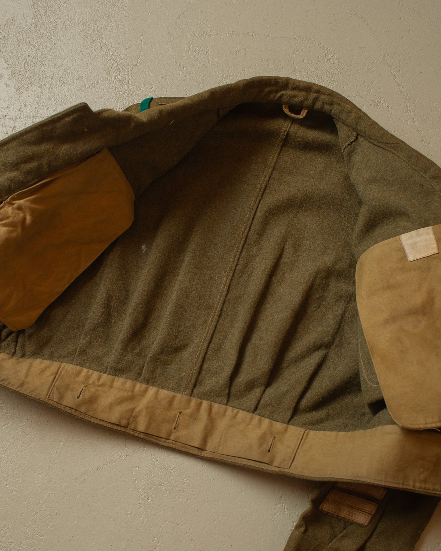 1960s US Belgian Wool Field Jacket khaki - S/M