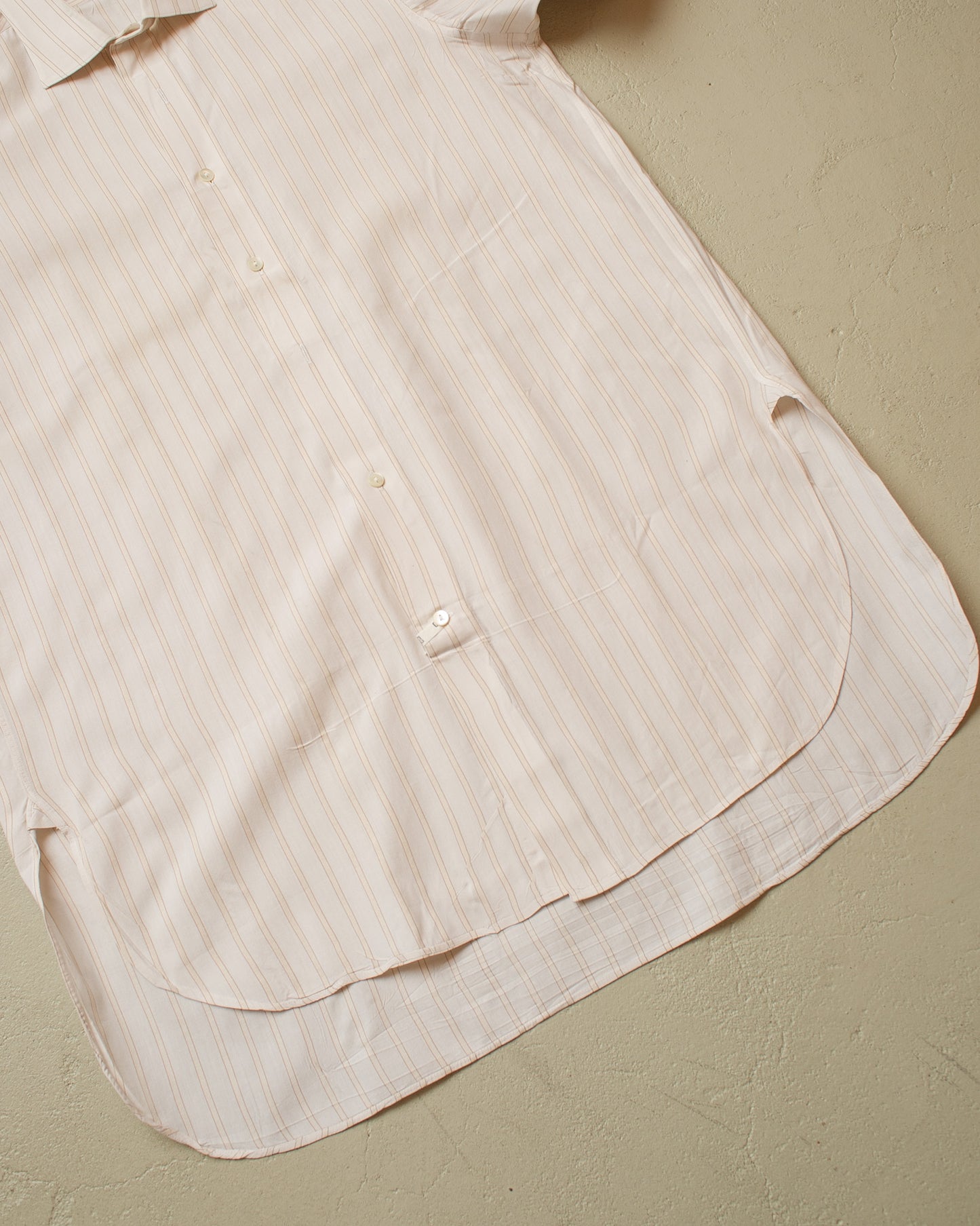 1930s/40s unworn German „Dornbusch“ striped Dress Shirt creme/beige - M/L