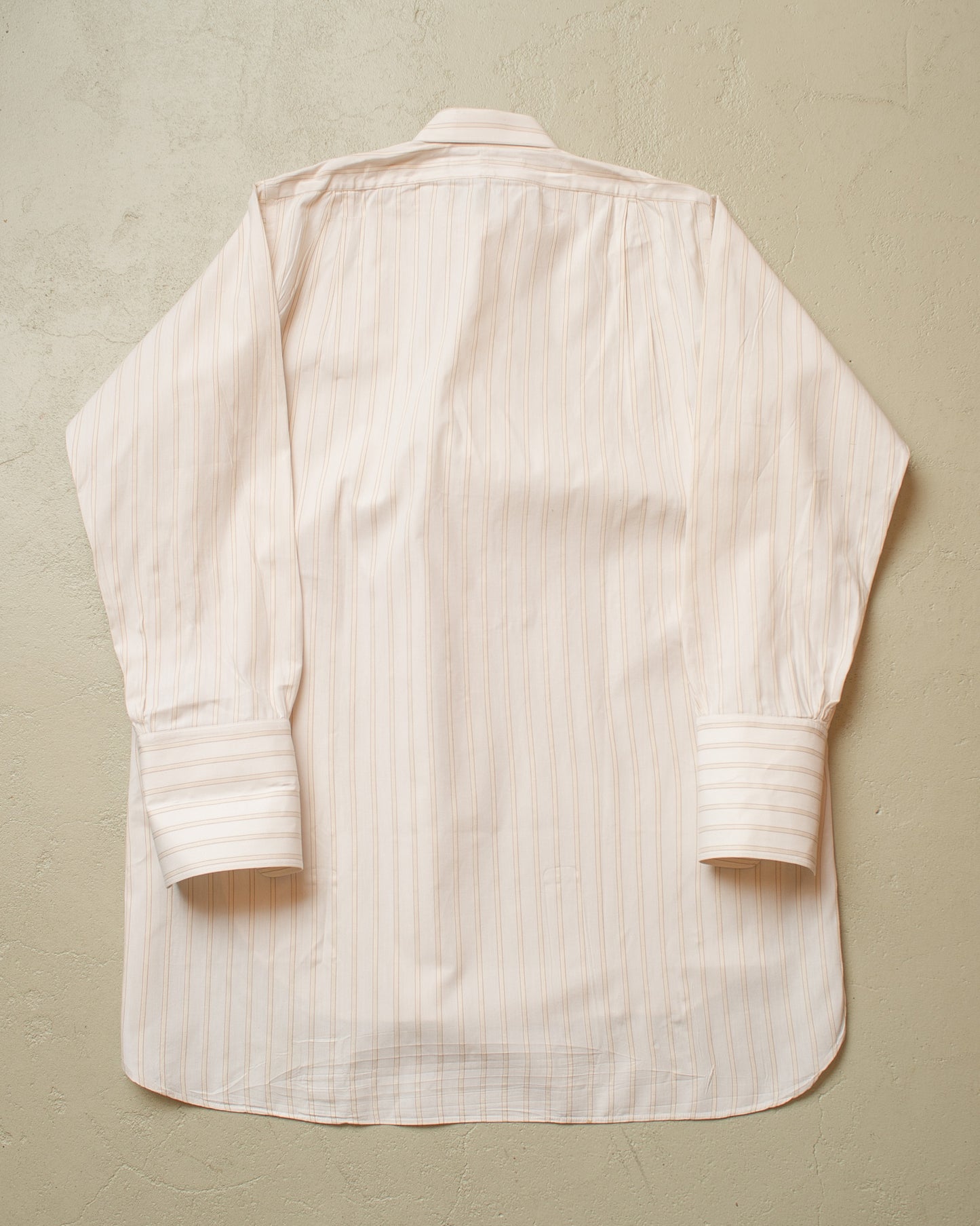 1930s/40s unworn German „Dornbusch“ striped Dress Shirt creme/beige - M/L