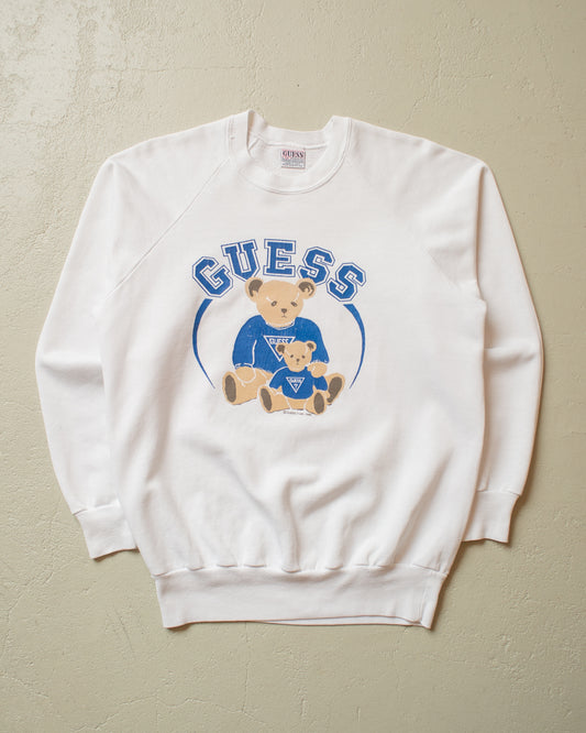 1988 Guess by George Marciano Bears Sweatshirt white - S