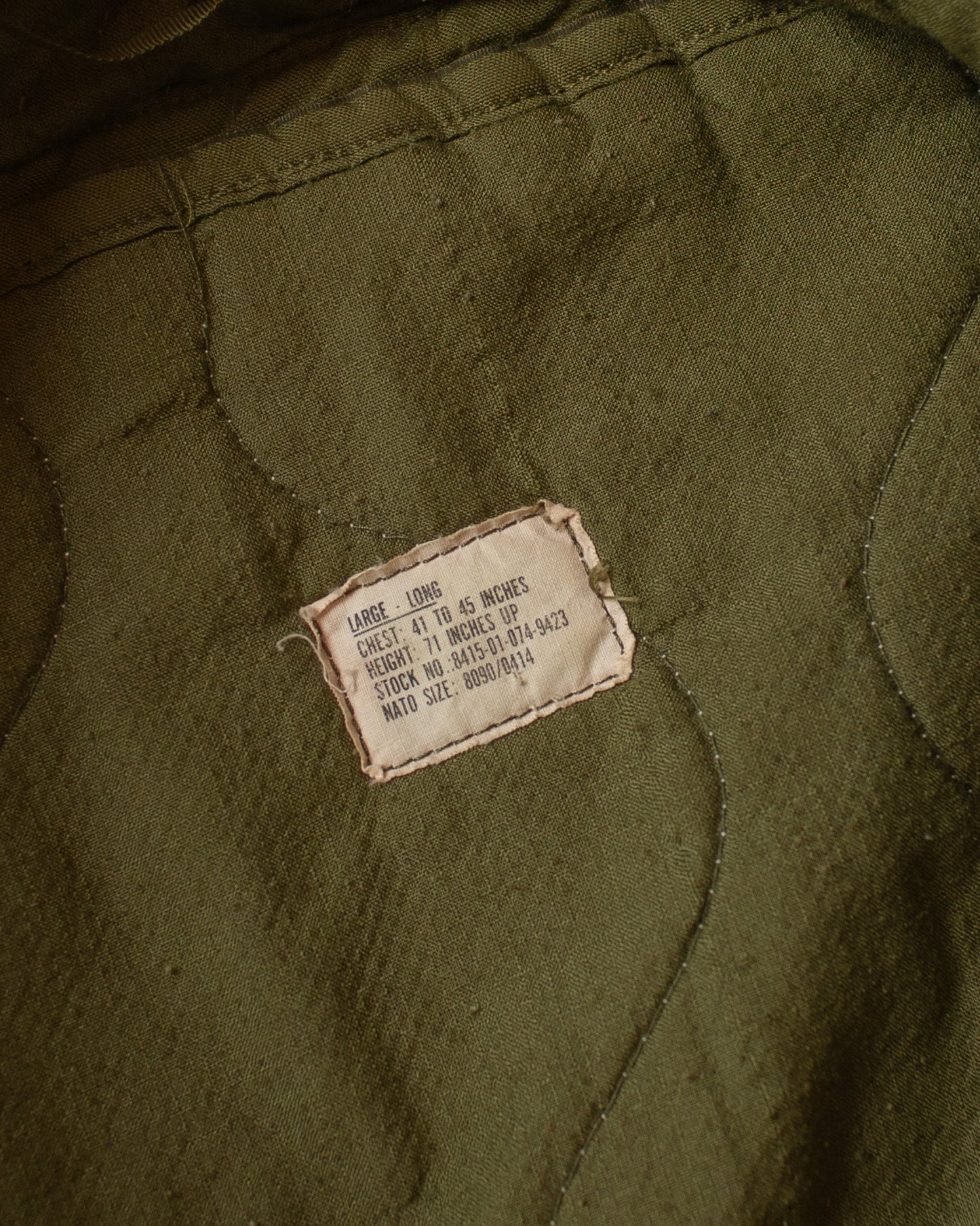 1980 US Army Tanker Jacket green - L
