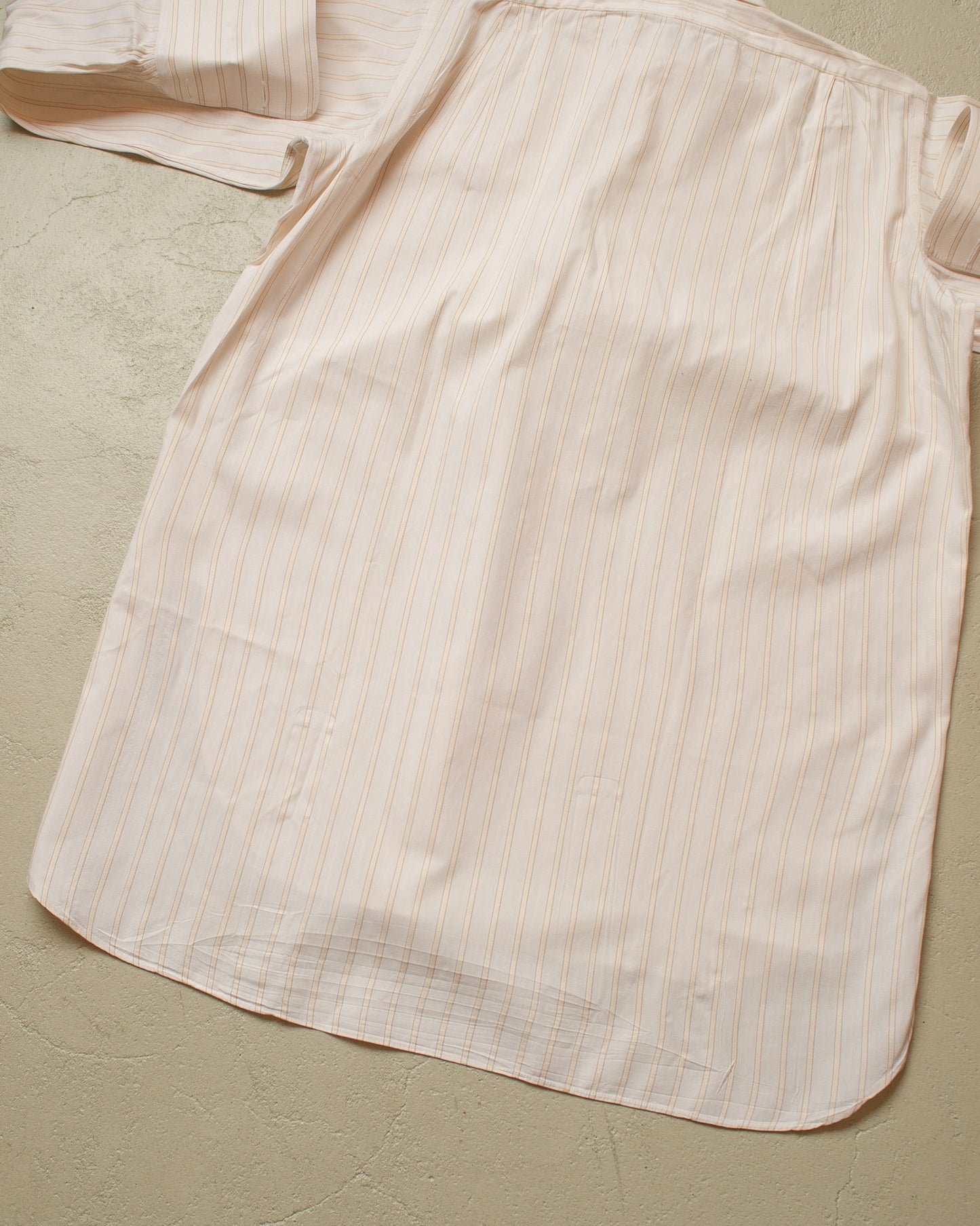 1930s/40s unworn German „Dornbusch“ striped Dress Shirt creme/beige - M/L