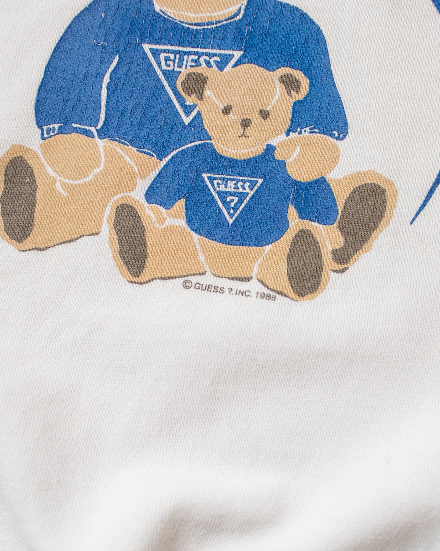 1988 Guess by George Marciano Bears Sweatshirt white - S
