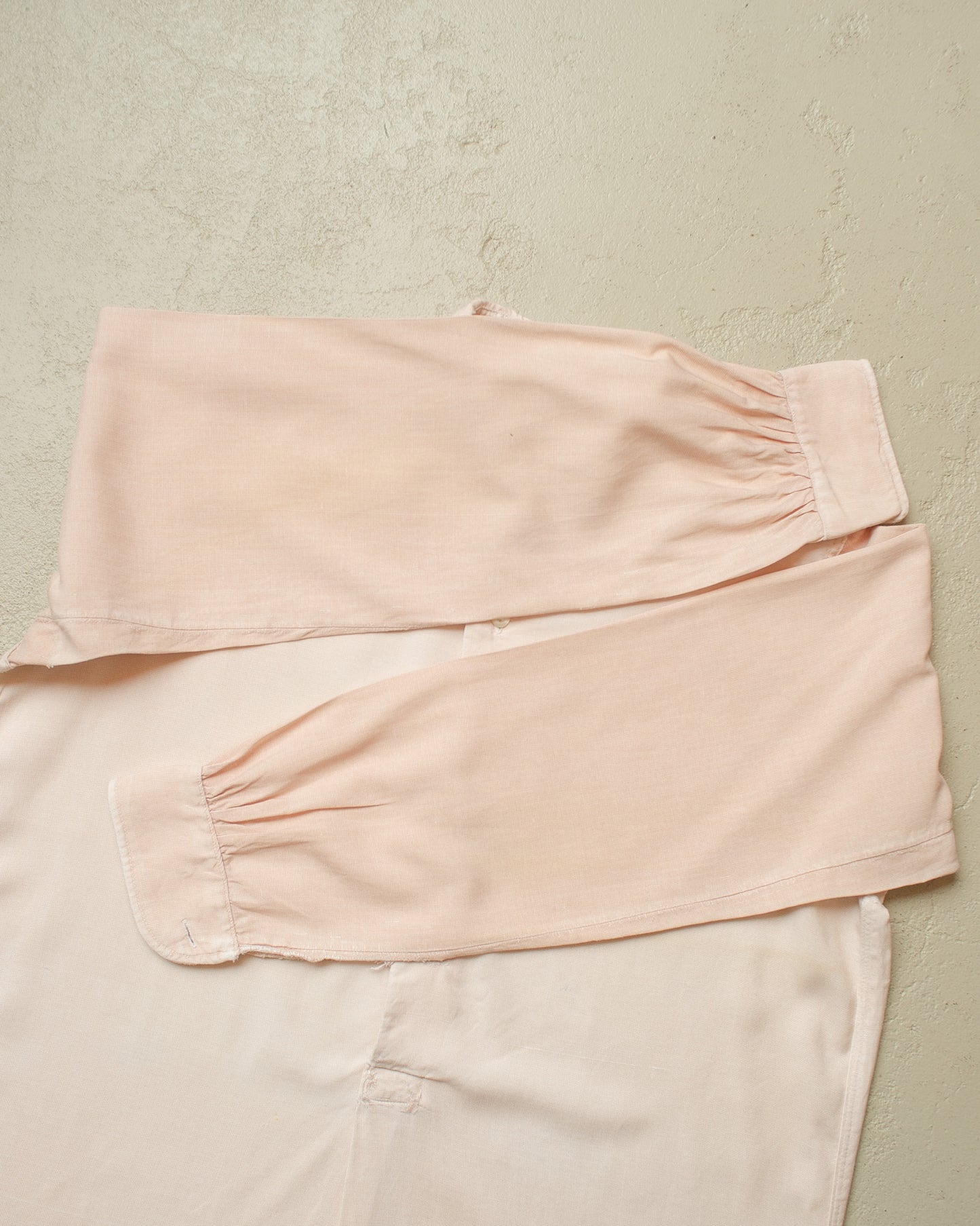 1930s German distressed Spearpoint Collar Shirt creme - XS/S