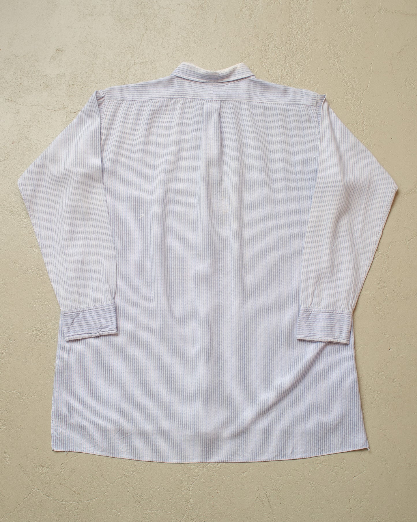 1930s German distressed Spearpoint Shirt blue - M