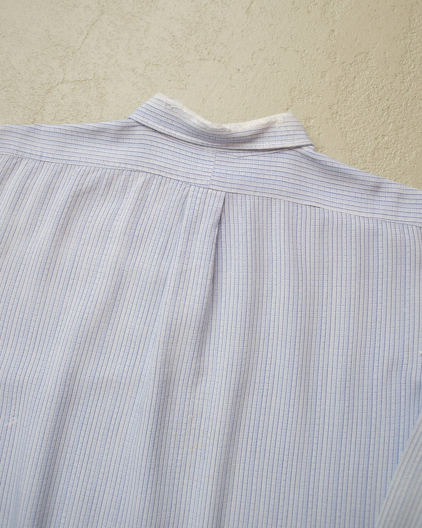 1930s German distressed Spearpoint Shirt blue - M
