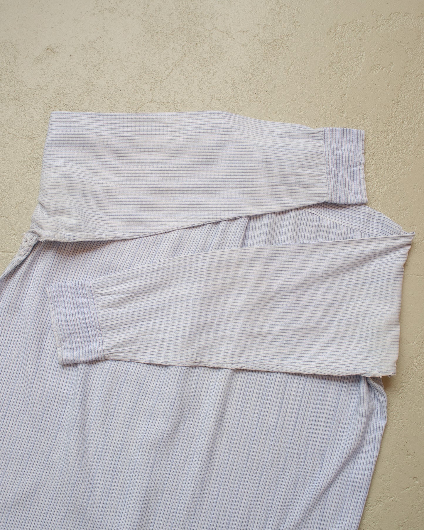 1930s German distressed Spearpoint Shirt blue - M