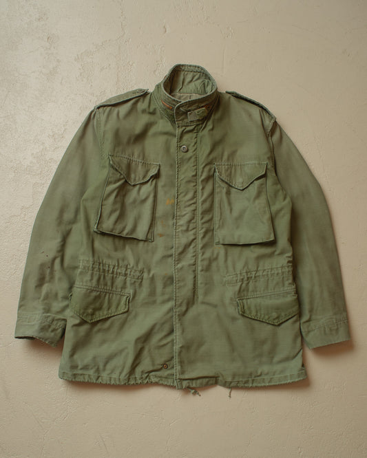 1980s Faded US Army M65 Field Jacket green - L