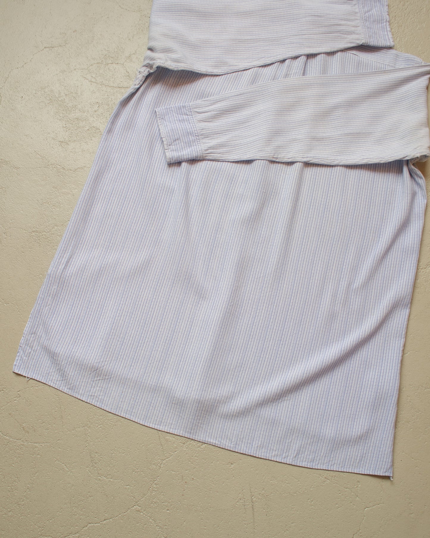 1930s German distressed Spearpoint Shirt blue - M