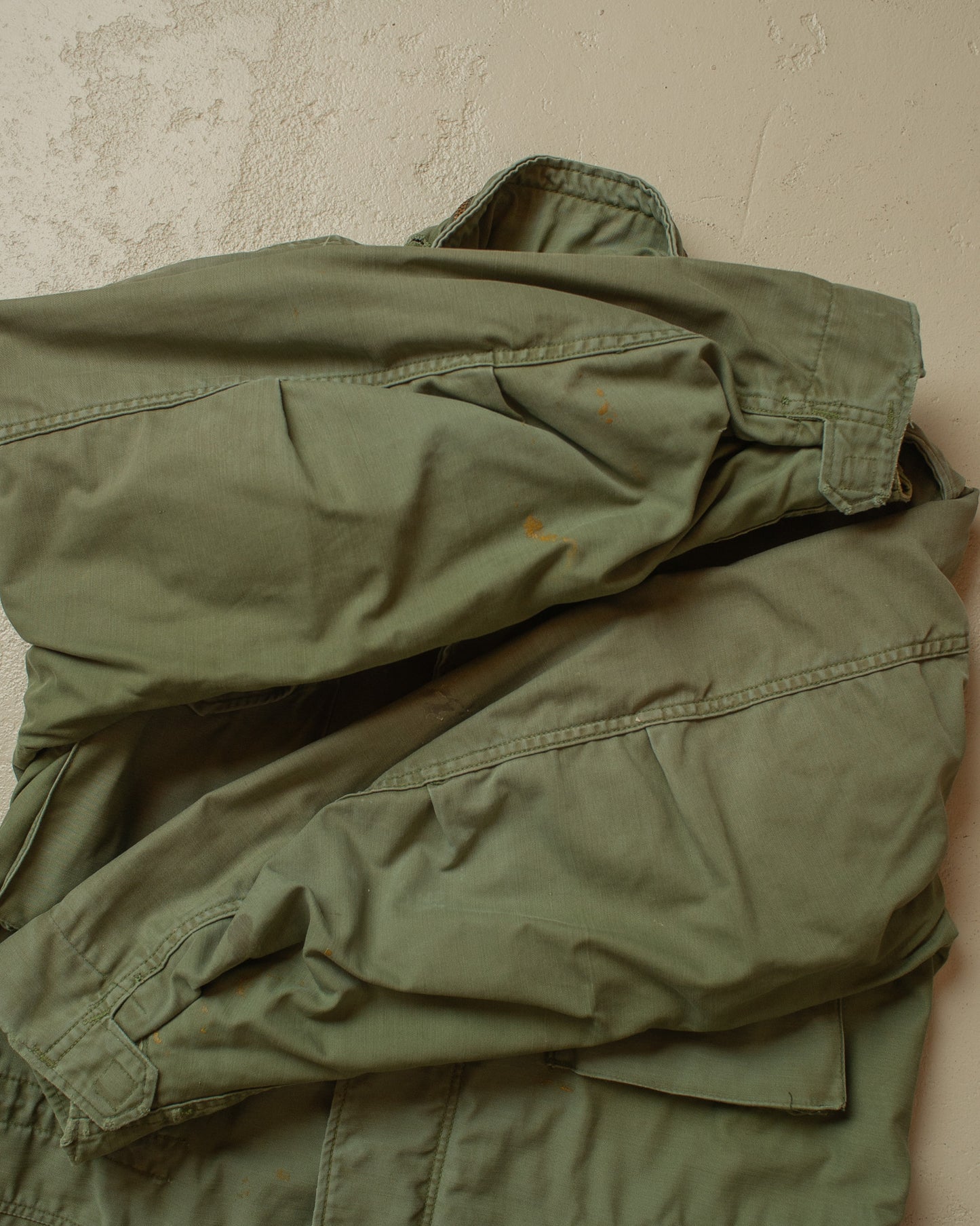 1980s Faded US Army M65 Field Jacket green - L