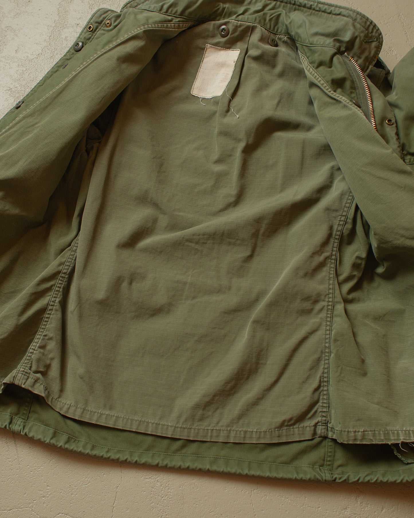 1980s Faded US Army M65 Field Jacket green - L