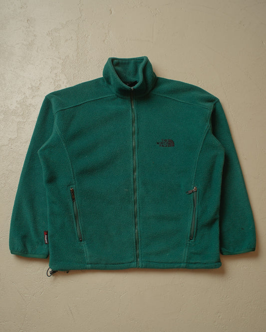1990s The North Face Euro Exclusive Fleece Jacket green - L/XL