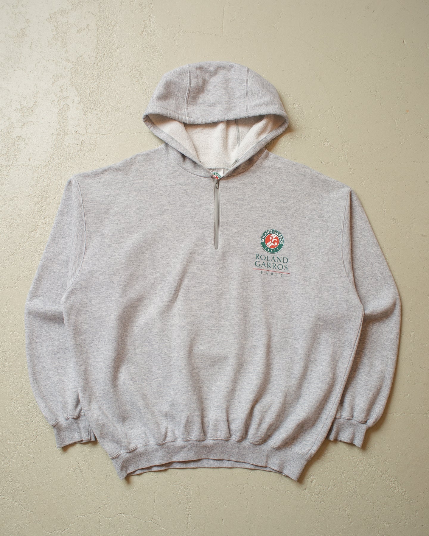 2000s Roland Garros Tennis Hoodie grey - XL/XXL