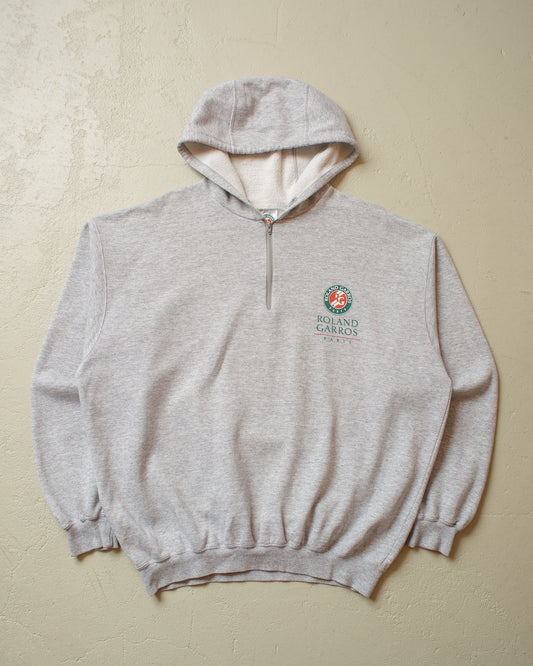 2000s Roland Garros Tennis Hoodie grey - XL/XXL