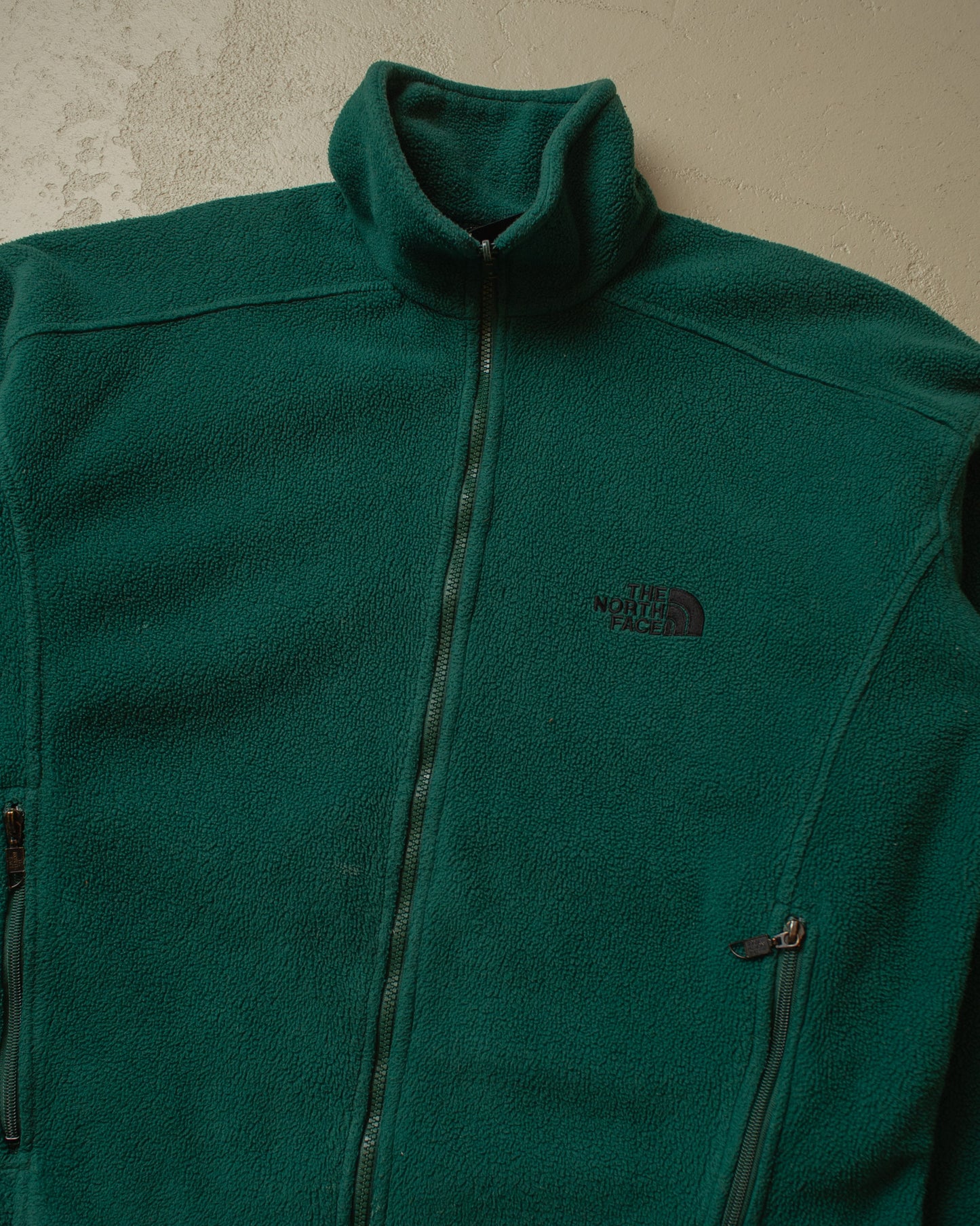 1990s The North Face Euro Exclusive Fleece Jacket green - L/XL