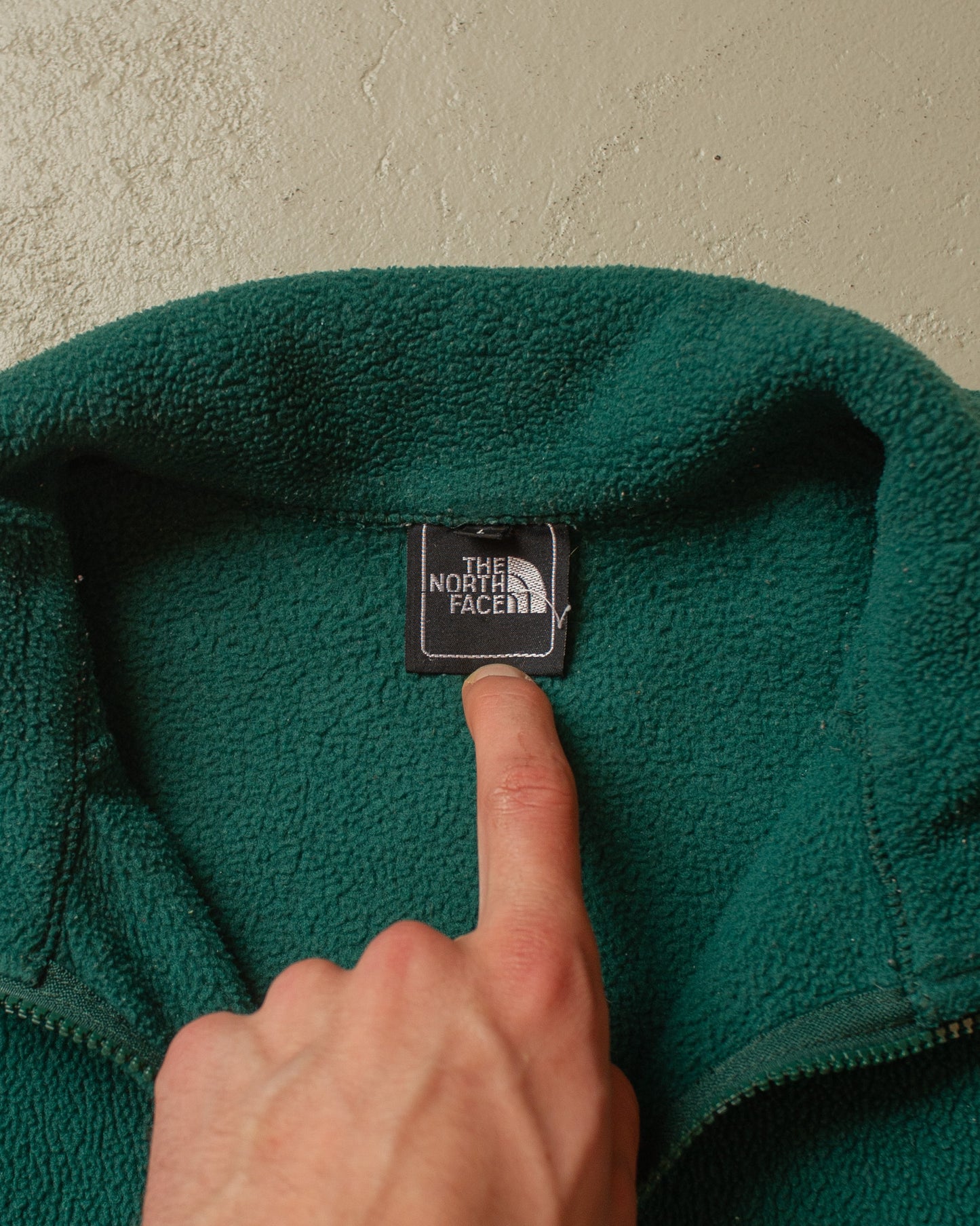 1990s The North Face Euro Exclusive Fleece Jacket green - L/XL