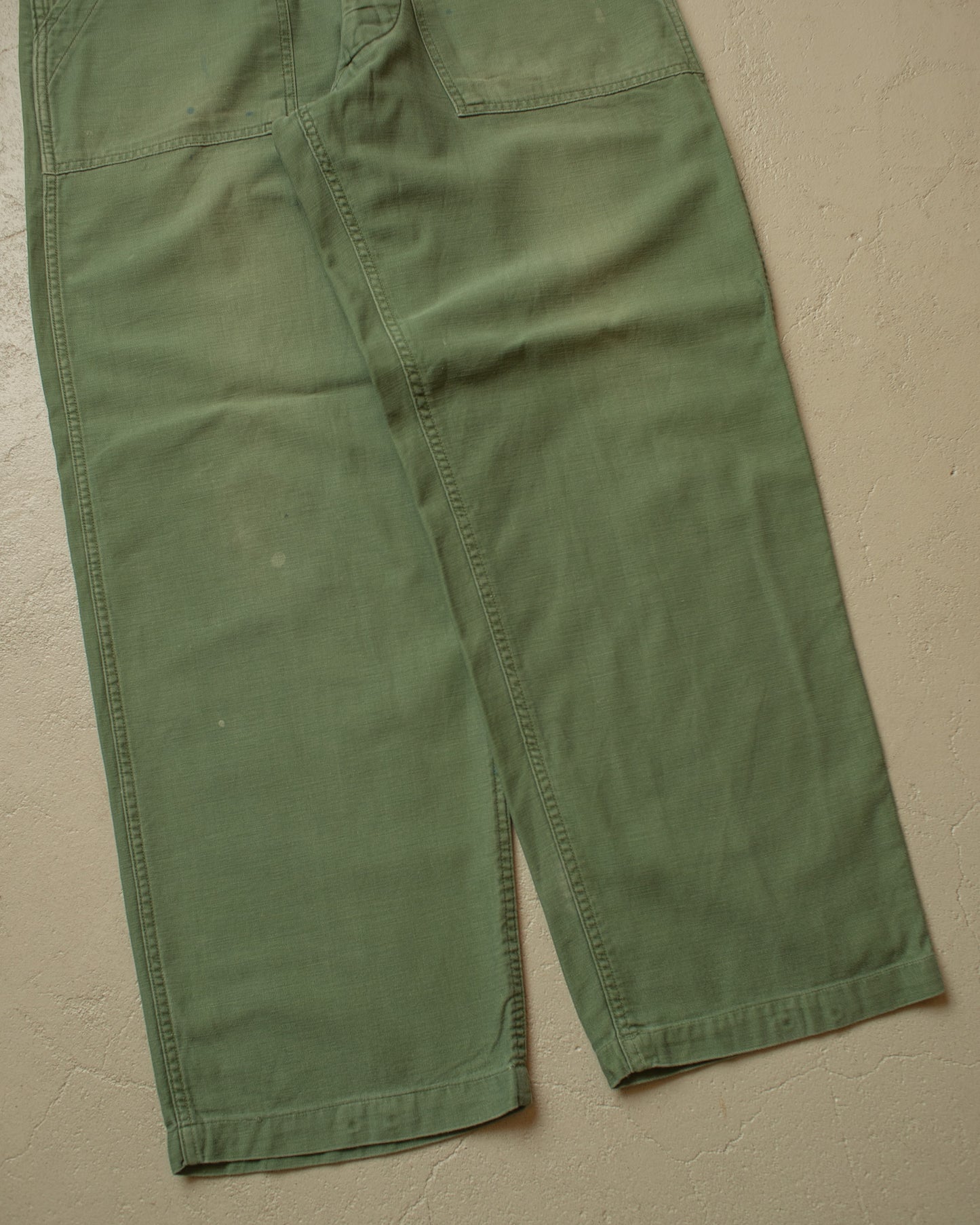 1960/70s US Military OG-107 Baker Pants green - W32 L29