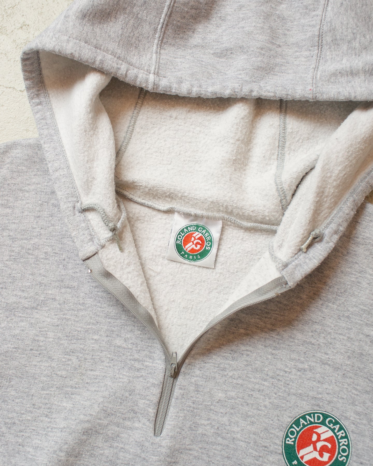 2000s Roland Garros Tennis Hoodie grey - XL/XXL