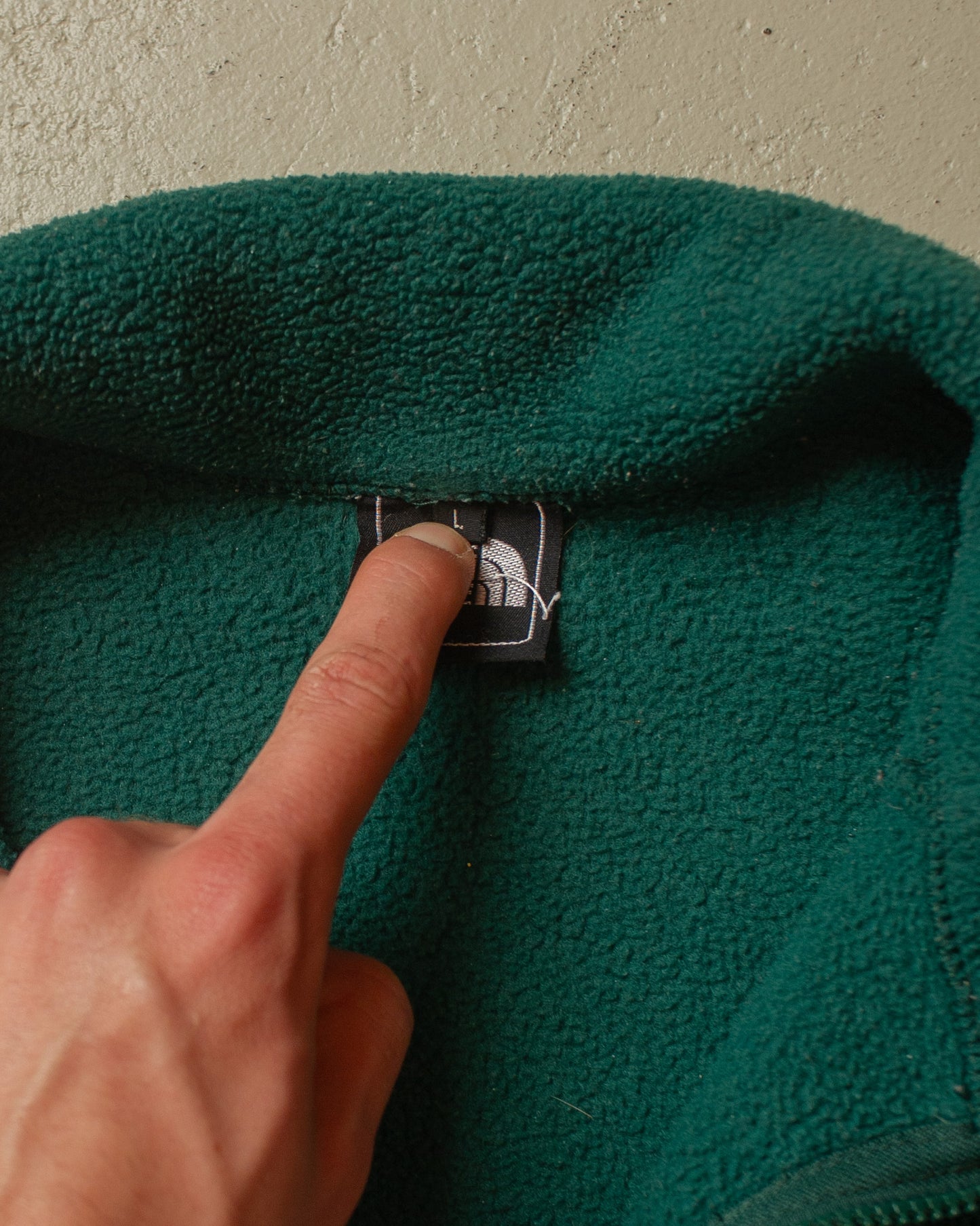 1990s The North Face Euro Exclusive Fleece Jacket green - L/XL