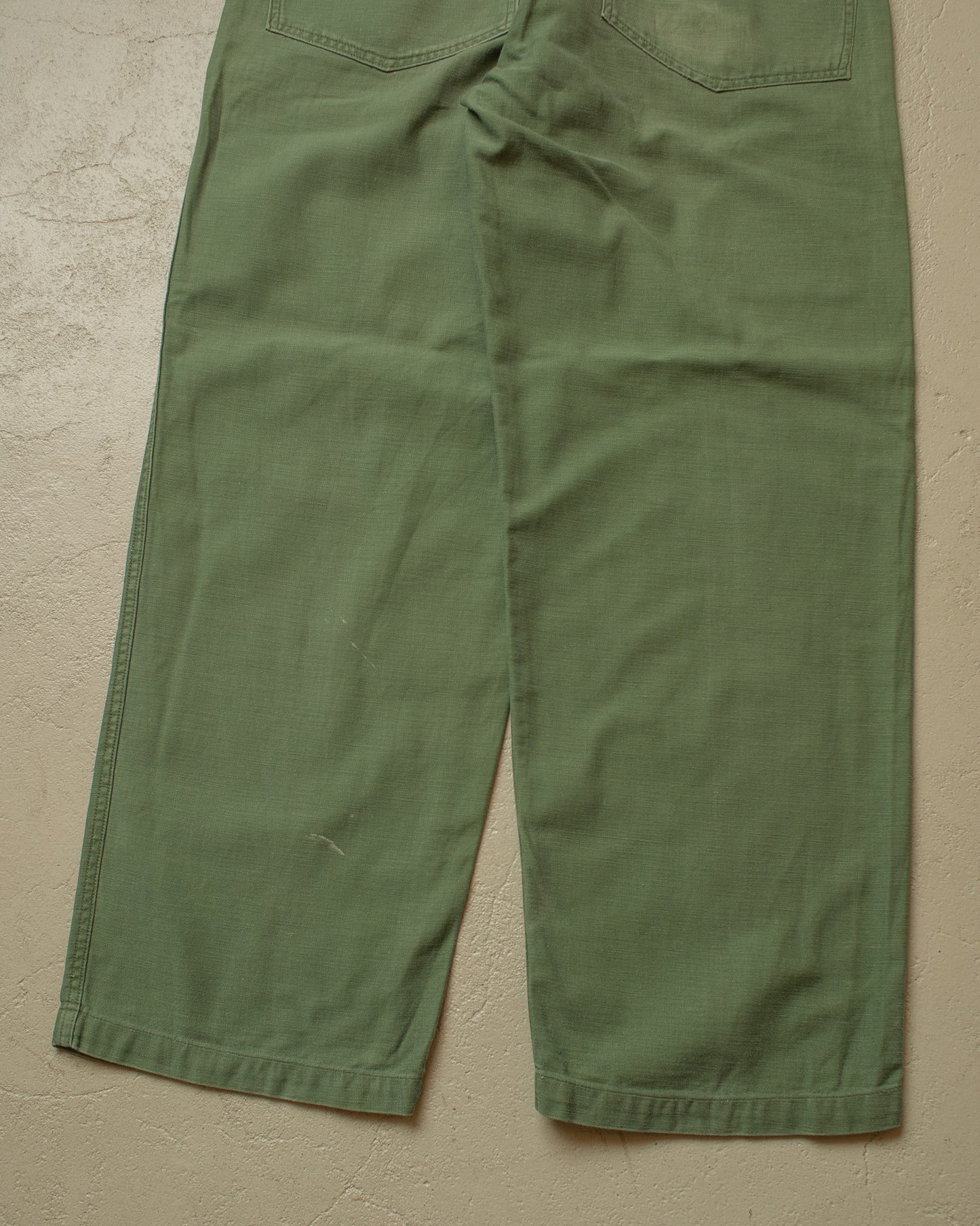 1960/70s US Military OG-107 Baker Pants green - W32 L29