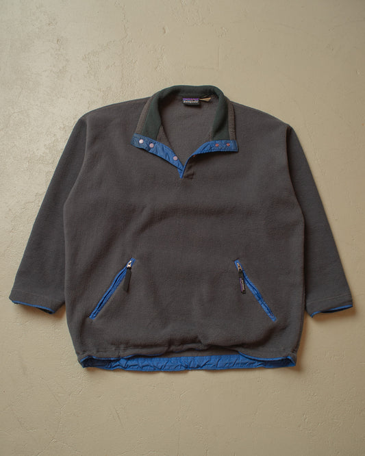 1994 Patagonia Snap Fleece Pullover grey - L/XL