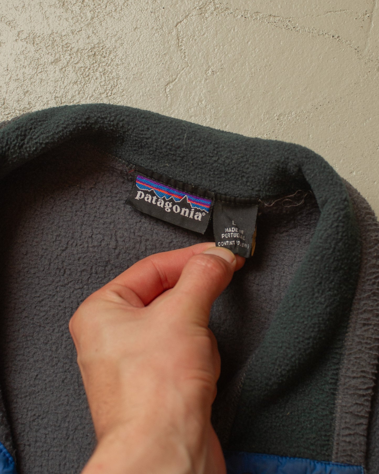 1994 Patagonia Snap Fleece Pullover grey - L/XL