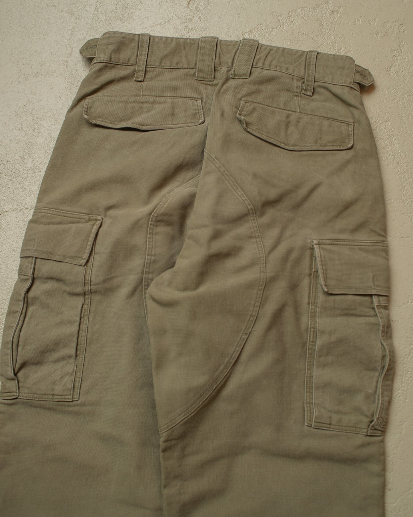 1960s German Bundeswehr Moleskin Field Pants khaki - W28,5 L29,5