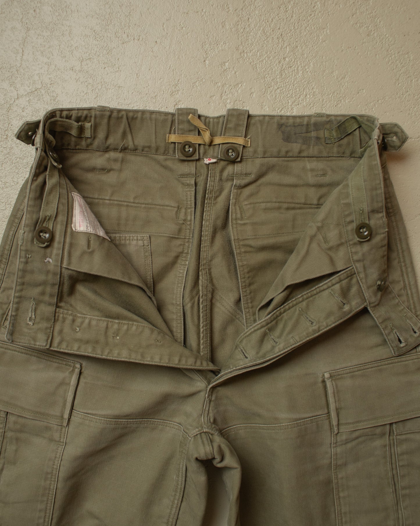 1960s German Bundeswehr Moleskin Field Pants khaki - W28,5 L29,5