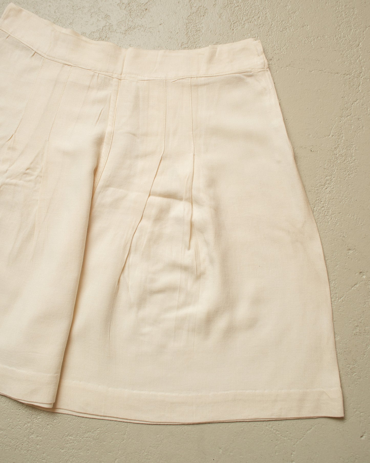 ca. 1930s/40s Womens German Cotton Wide Leg Shorts white - W25,5