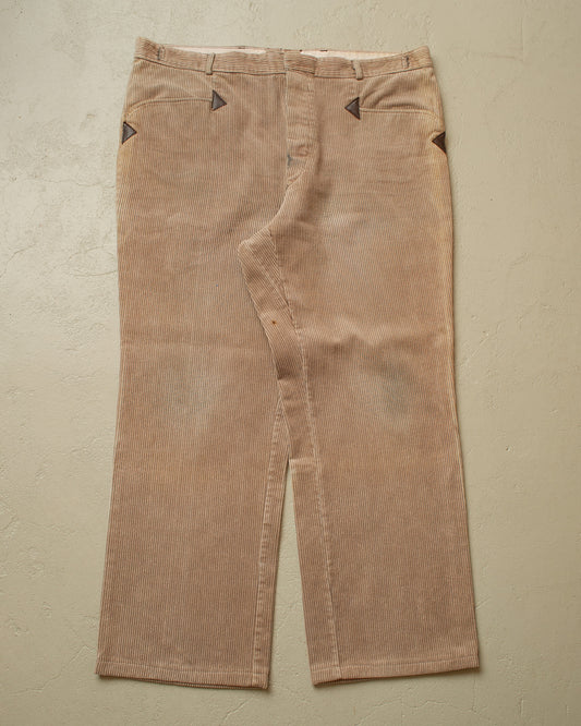 1970s German Corduroy "Zimmermann" Work Pants beige - W40 L29