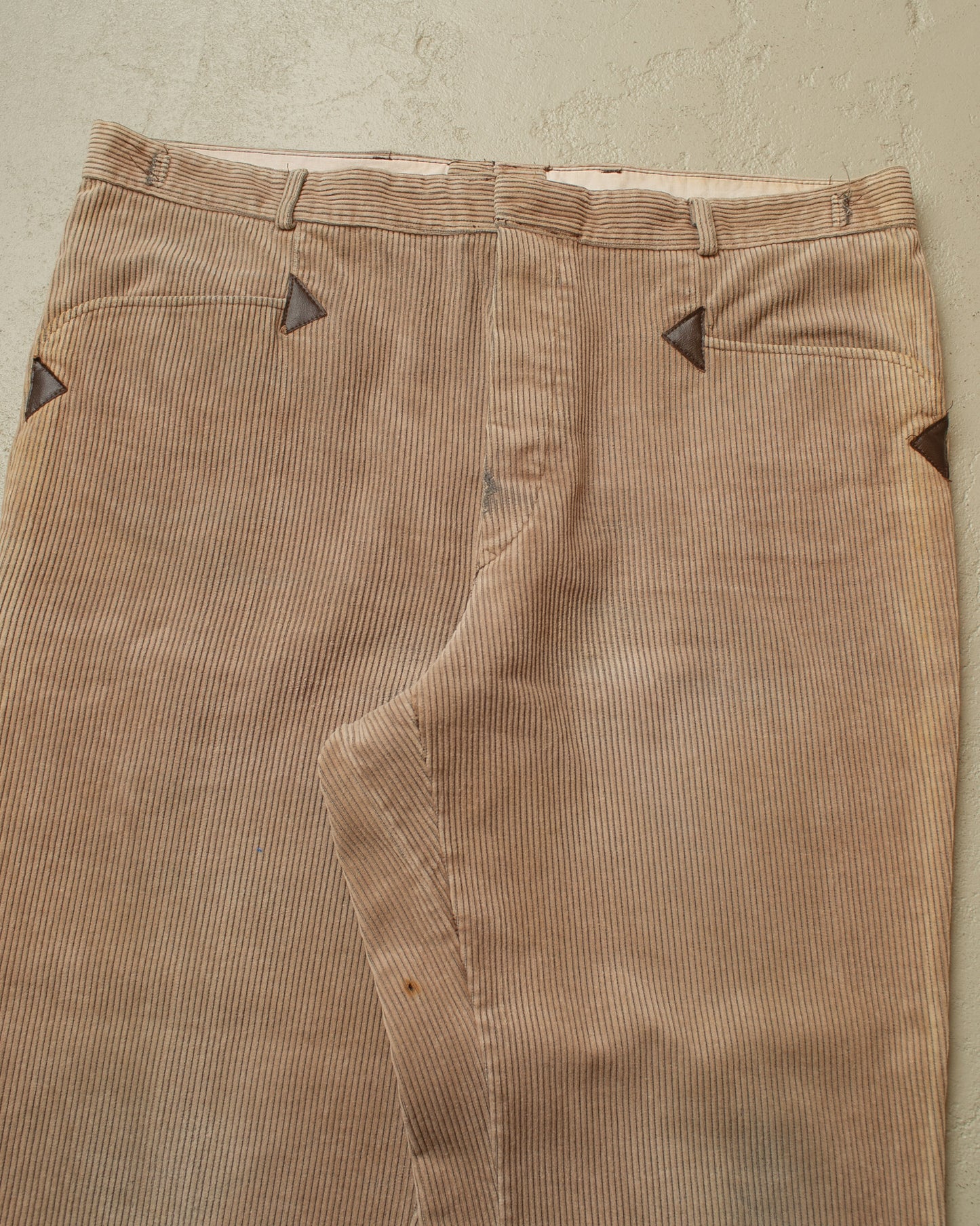 1970s German Corduroy "Zimmermann" Work Pants beige - W40 L29