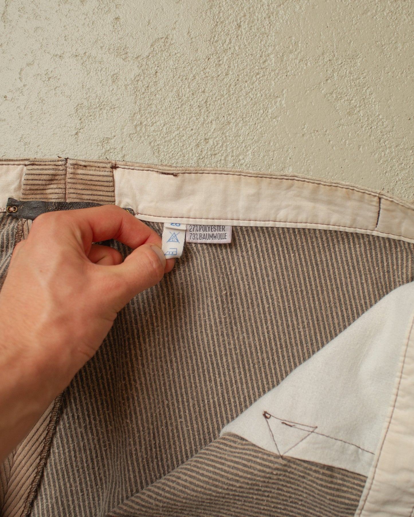 1970s German Corduroy "Zimmermann" Work Pants beige - W40 L29