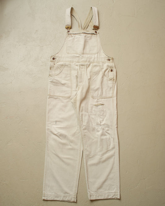 1960s German repaired Work Overall white - M
